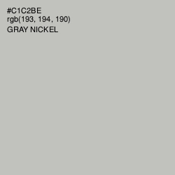 #C1C2BE - Gray Nickel Color Image